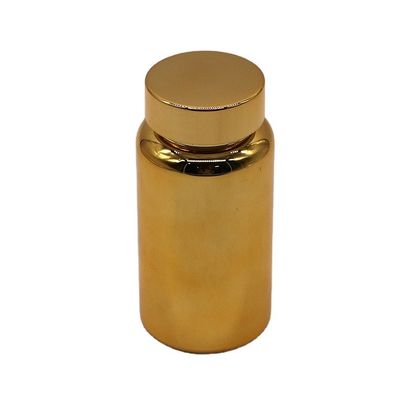 150 ml de PET plaqué or vis capot plastique contenant un supplément de bouteille pour la promotion