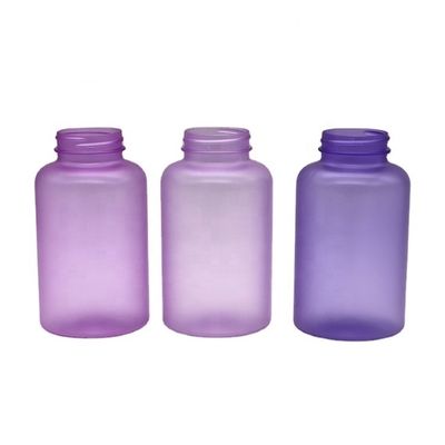 PET plastique de type 400 ml Récipients de pharmacie Bouteilles de capsules de pilules avec couleur personnalisée