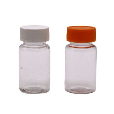 Bouteille liquide en plastique PET de 20 ml/cc avec insertion pour pilule et bouteille de médicament étanche