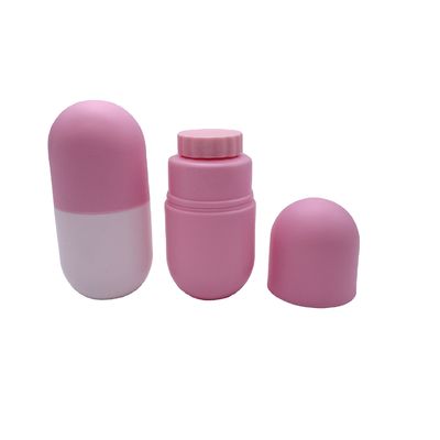Récipient de médicaments Bouteille en forme de capsule de couleur personnalisée avec bouchon à vis