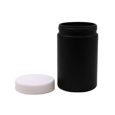 Médecine industrielle 250 ml HDPE pot de nourriture en plastique personnalisé avec bouchon à vis et revêtement à induction thermique