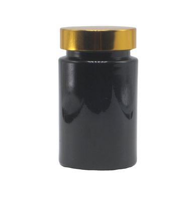 Matériau de base PET 120 ml Bouteille en plastique noir pour supplément de pilule