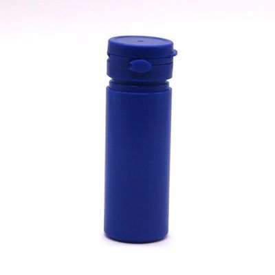 Bouteille en plastique HDPE de forme ronde de 50 ml pour le stockage de suppléments de médicaments colorés personnalisés