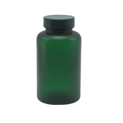 Bouteille de pilules en plastique PET personnalisée de 200 ml avec capuchon à vis pour pilule en poudre en capsule