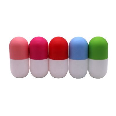 Bouteille en plastique en forme de capsule en HDPE de 120 ml/130 ml/180 ml pour complément alimentaire