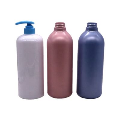 Pompes de type cap 1000 ml Bouteilles rondes de capacité pour le lavage corporel de lotion de couleur personnalisée