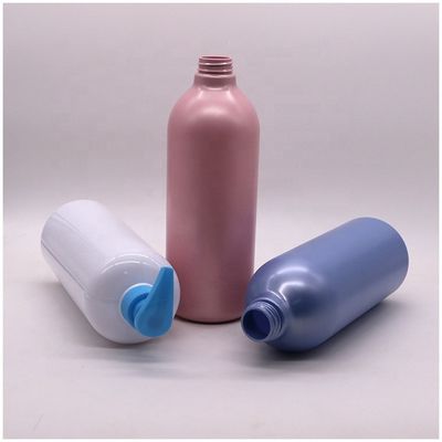 Pompes de type cap 1000 ml Bouteilles rondes de capacité pour le lavage corporel de lotion de couleur personnalisée
