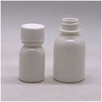 Contenants de médicaments liquides anti-ultraviolets scellés opaques blancs de type plastique HDPE 60 ml/2 oz
