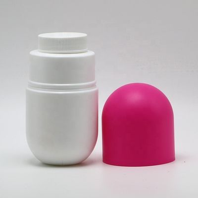 Bouteille en plastique en forme de capsule en HDPE de 120 ml/130 ml/180 ml pour complément alimentaire