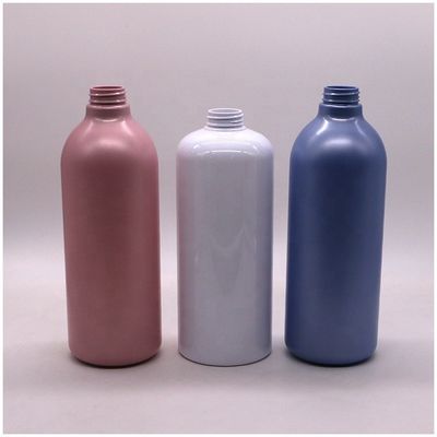 Pompes de type cap 1000 ml Bouteilles rondes de capacité pour le lavage corporel de lotion de couleur personnalisée