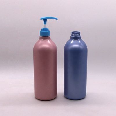 Pompes de type cap 1000 ml Bouteilles rondes de capacité pour le lavage corporel de lotion de couleur personnalisée