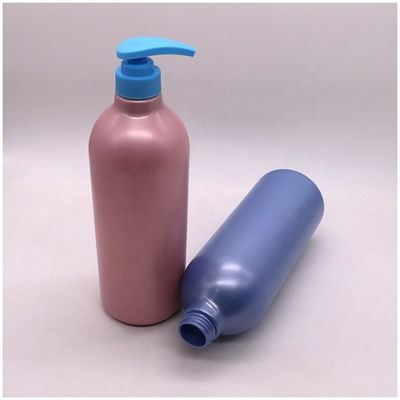 Pompes de type cap 1000 ml Bouteilles rondes de capacité pour le lavage corporel de lotion de couleur personnalisée