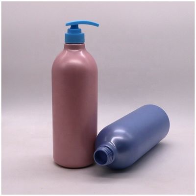 Pompes de type cap 1000 ml Bouteilles rondes de capacité pour le lavage corporel de lotion de couleur personnalisée