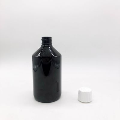 Matériau de collier en PET Médecine liquide Contenant de supplément de vitamines avec capuchon à l'épreuve des enfants