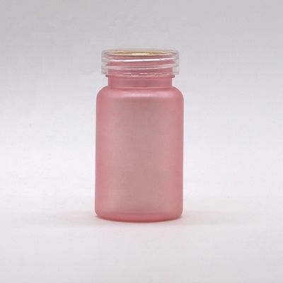 Bouteille de pilules en plastique congelé en PET de qualité pharmaceutique de 100 cc avec bouchon à vis à l' épreuve des enfants