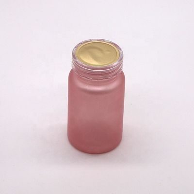 Bouteille de pilules en plastique congelé en PET de qualité pharmaceutique de 100 cc avec bouchon à vis à l' épreuve des enfants