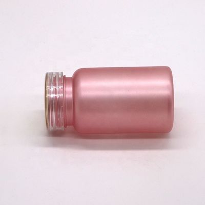 Bouteille de pilule en plastique congelé en PET de 100 cc avec capuchon de sécurité pour enfants Couleur personnalisée