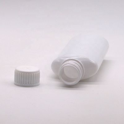 Bouteille de rince-bouche en PET imprimée sur mesure 200 ml avec bouchon blanc et bouchon imprimé