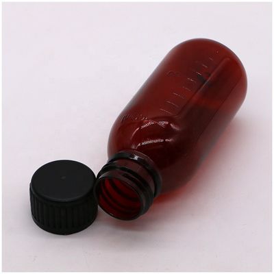 Bouteille à vis à capuche en PET de 100 ml pour supplément liquide de sirop d'érable