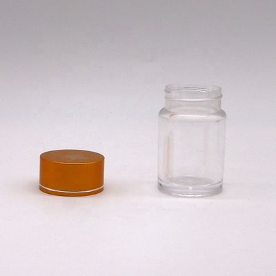 Tablettes de médicaments de pharmacie Contenant de 30 ml Bouteille en plastique double couche PS avec couvercle en aluminium