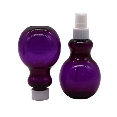 Bouteille de spray en forme de poire de couleur personnalisée en PET de 225 ml pour solution d'emballage cosmétique