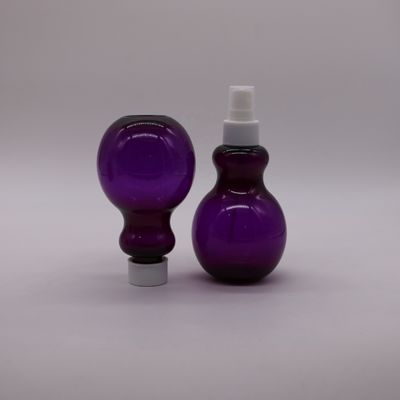 Bouteille de spray en forme de poire de couleur personnalisée en PET de 225 ml pour solution d'emballage cosmétique