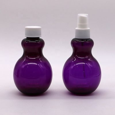 Bouteille de spray en forme de poire de couleur personnalisée en PET de 225 ml pour solution d'emballage cosmétique