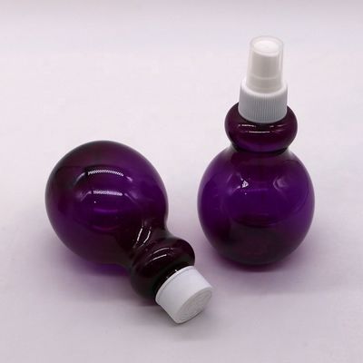 Bouteille de spray en forme de poire de couleur personnalisée en PET de 225 ml pour solution d'emballage cosmétique