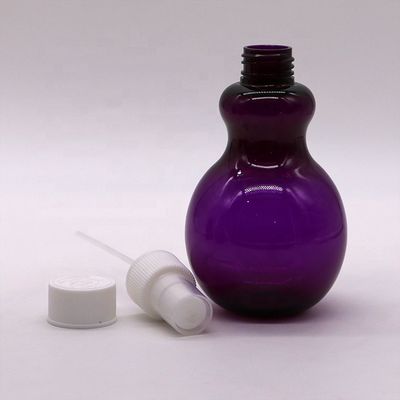 Bouteille de spray en forme de poire de couleur personnalisée en PET de 225 ml pour solution d'emballage cosmétique