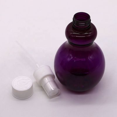 Bouteille de spray en forme de poire de couleur personnalisée en PET de 225 ml pour solution d'emballage cosmétique