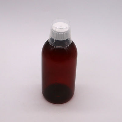 Matériau du corps PET 300 ml flacon de sirop de toux vide PET avec échelle et capuchon anti-altération