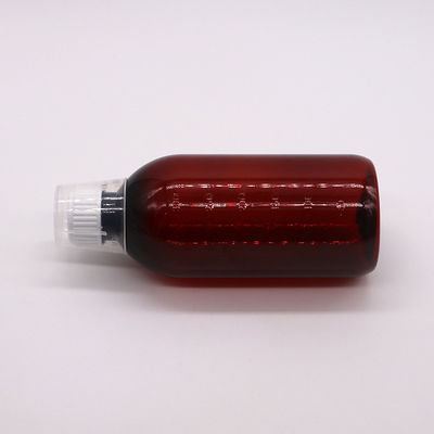 Matériau du corps PET 300 ml flacon de sirop de toux vide PET avec échelle et capuchon anti-altération
