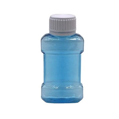 Bouteille de rince-bouche en plastique PET liquide de 75 ml pour rince-bouche liquide en couleur personnalisée