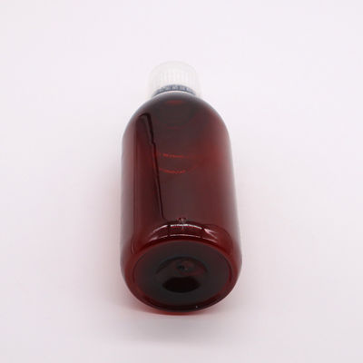 Matériau du corps PET 300 ml flacon de sirop de toux vide PET avec échelle et capuchon anti-altération