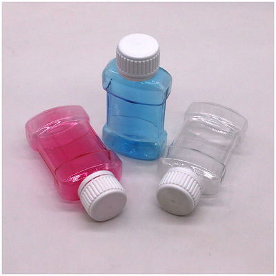 Bouteille de rince-bouche en plastique PET liquide de 75 ml pour rince-bouche liquide en couleur personnalisée
