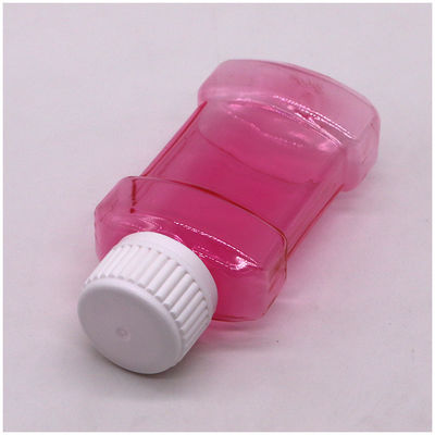 Bouteille de rince-bouche en plastique PET liquide de 75 ml pour rince-bouche liquide en couleur personnalisée