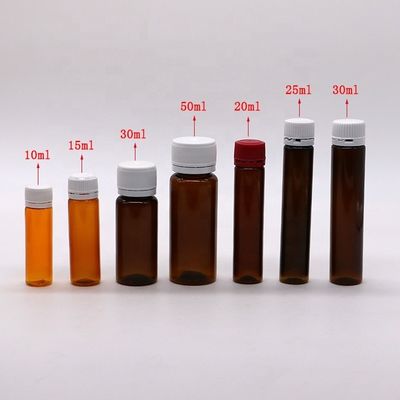 Matériau du corps PET 50 ml Bouteille en plastique pour emballage médical et liquide oral
