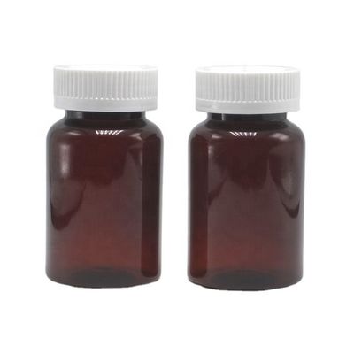Conservez en toute sécurité les suppléments contenant des comprimés ambrés translucides de 120 ml et un capuchon