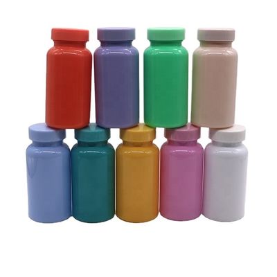 Bouteille en PET personnalisée de 150 ml/5 oz pour comprimés/capsules/poudre/pilules médicinales et capuchon en relief