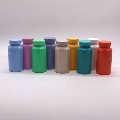 Bouteille en PET personnalisée de 150 ml/5 oz pour comprimés/capsules/poudre/pilules médicinales et capuchon en relief