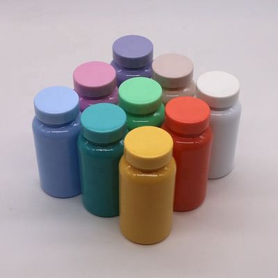Bouteille en PET personnalisée de 150 ml/5 oz pour comprimés/capsules/poudre/pilules médicinales et capuchon en relief
