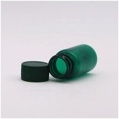 Flacons liquides en plastique transparent en PET 20ML/CC avec capuchon en couleur personnalisée et en forme ronde