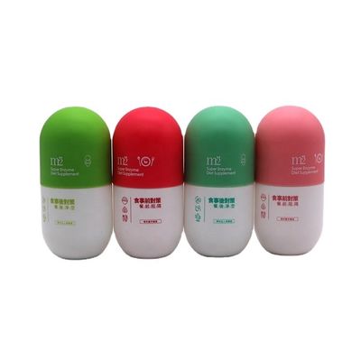 Bouchon à vis 180 ml Bouteilles en plastique mates vides pour capsules en poudre solide Contenant de pilule