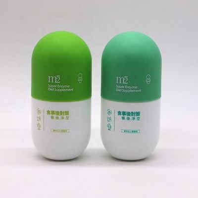 Bouchon à vis 180 ml Bouteilles en plastique mates vides pour capsules en poudre solide Contenant de pilule