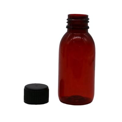 100 ml de médicaments liquides oraux de qualité médicale dans une bouteille en plastique avec tasse à mesurer incluse