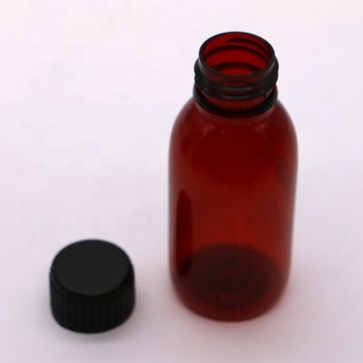 100 ml de médicaments liquides oraux de qualité médicale dans une bouteille en plastique avec tasse à mesurer incluse