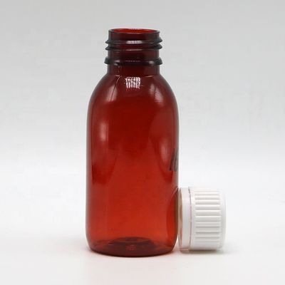 100 ml de médicaments liquides oraux de qualité médicale dans une bouteille en plastique avec tasse à mesurer incluse