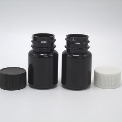 Bouteilles en plastique PET de 15 ml pour les récipients de pharmacie et les capsules de pilules