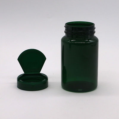 PET 150 ml Bouteille bouche large Bouteilles en plastique vides 5 oz Récipients de capsules avec capuchon pliable