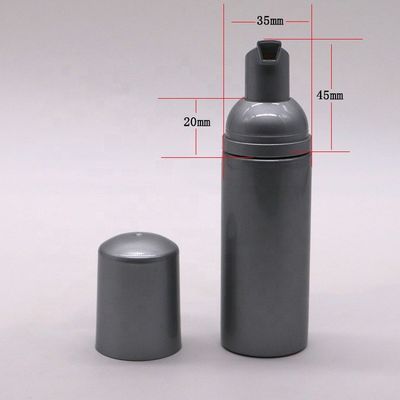 Emballage en plastique Mini bouteille de voyage 50 ml Bouteille en mousse PET avec logo personnalisé